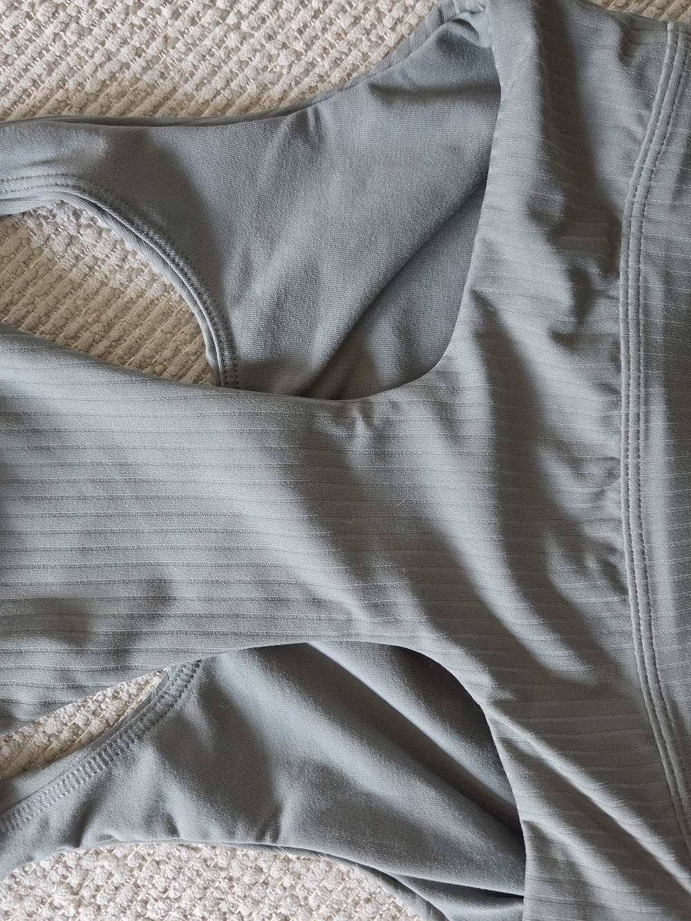 Prana Ribbed Racerback Sports Bra - - Picture 2 of 3